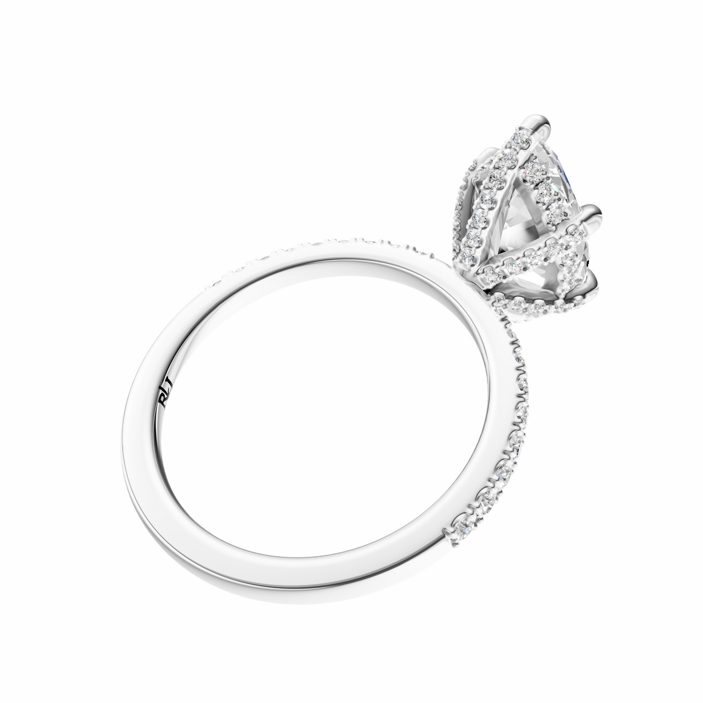 Marquise Traditional Flooded Basket Setting