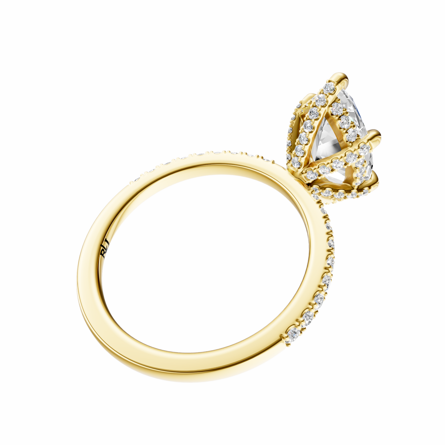 Marquise Traditional Flooded Basket Setting