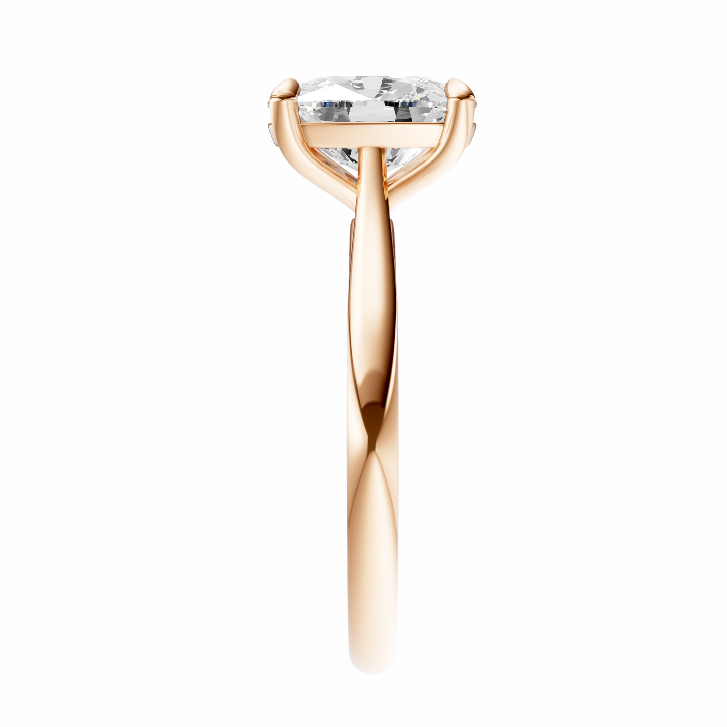 Cushion Cathedral Solitaire Setting