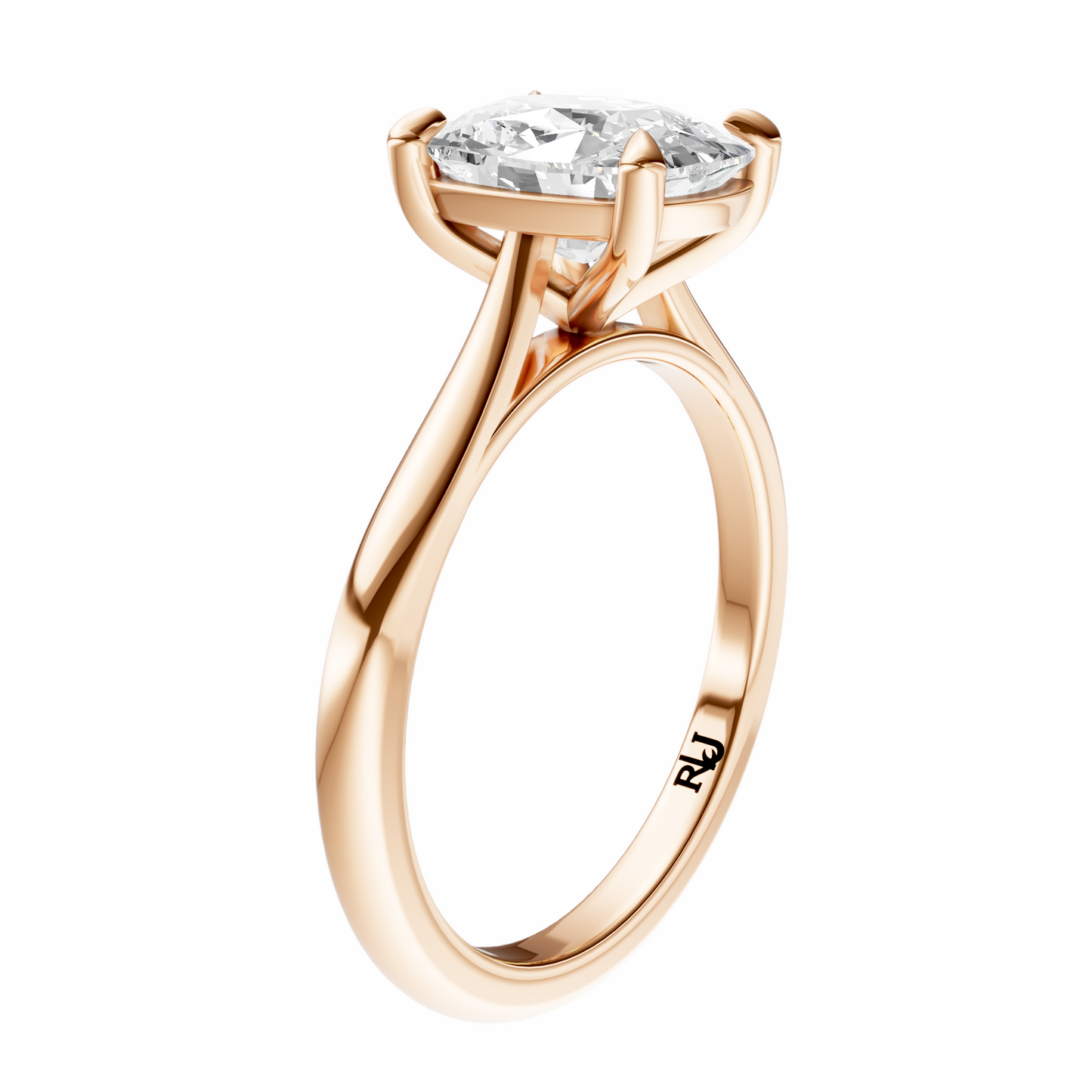 Cushion Cathedral Solitaire Setting