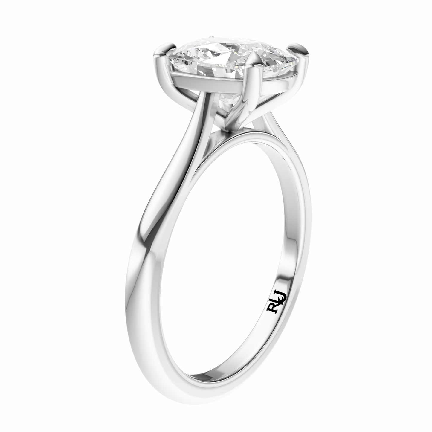 Cushion Cathedral Solitaire Setting