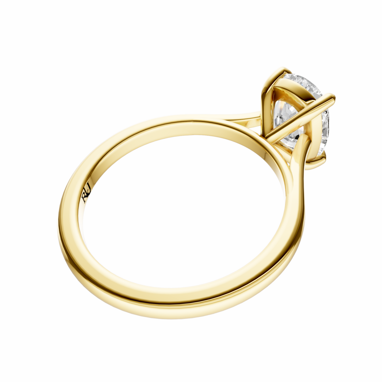 Cushion Cathedral Solitaire Setting