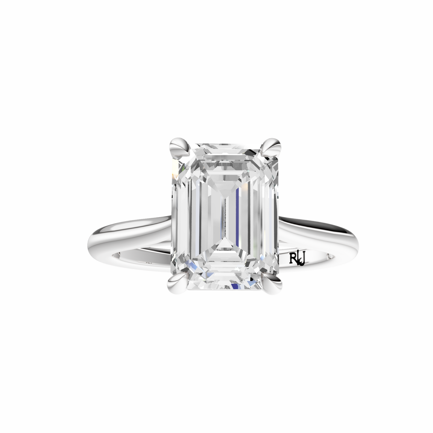 Emerald Cathedral Solitaire Setting