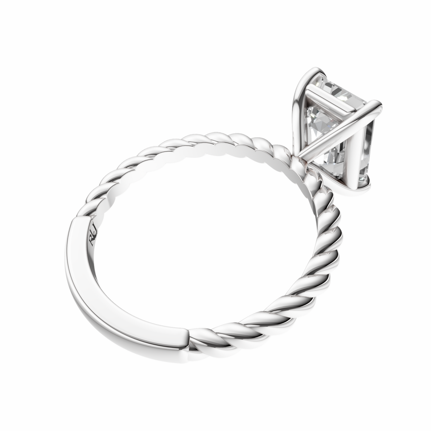 Emerald Twirl Solitaire Solitaire Setting
