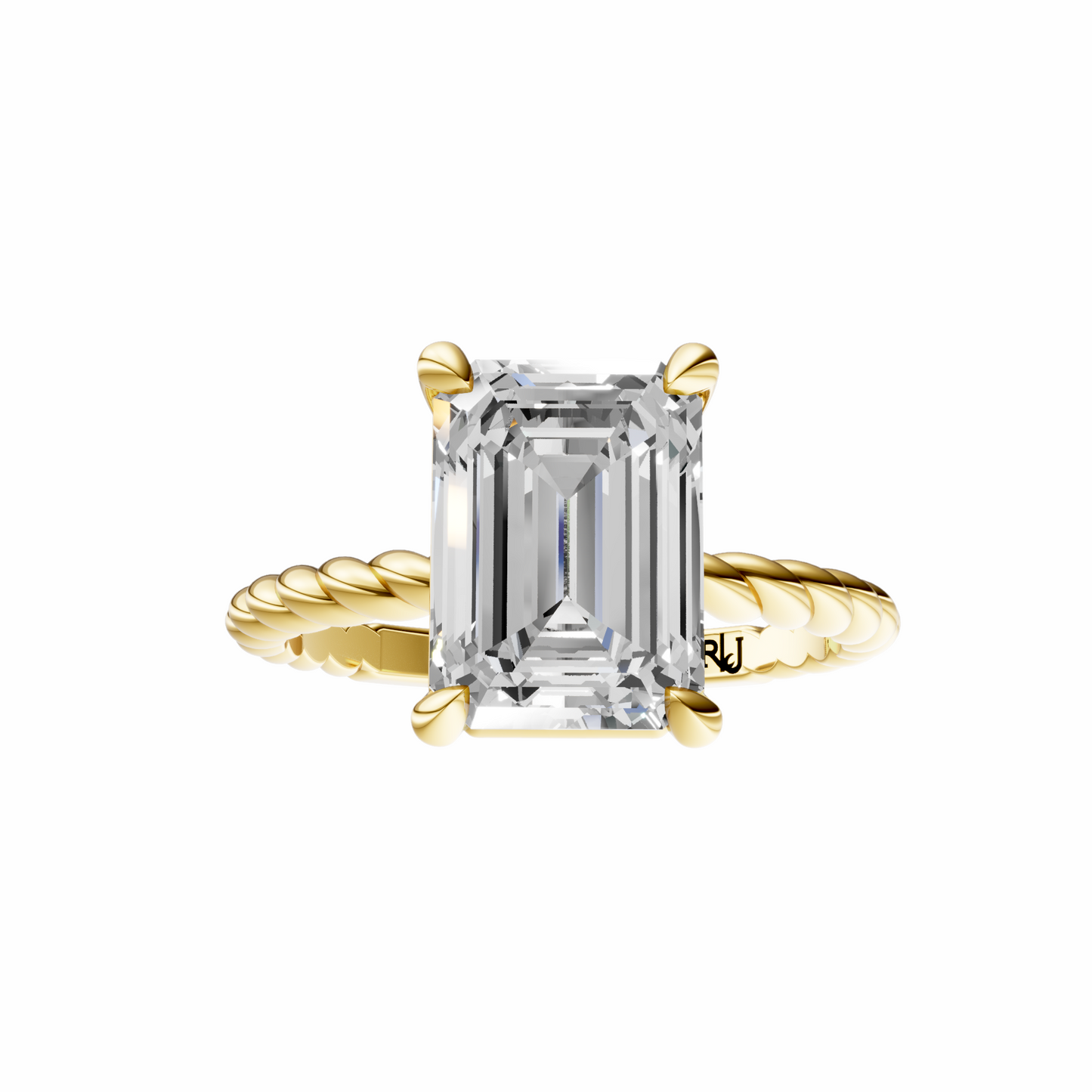 Emerald Twirl Solitaire Solitaire Setting