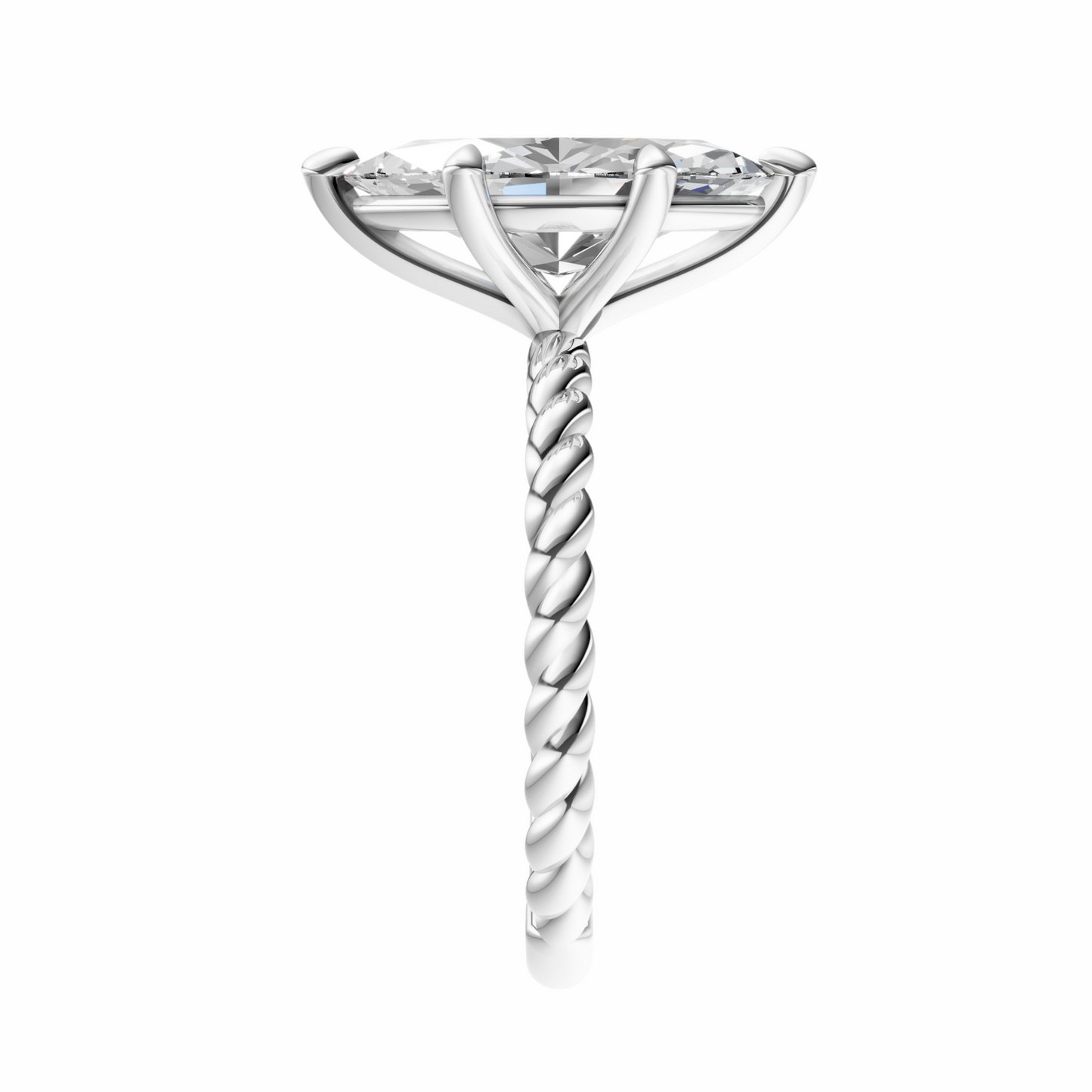 Marquise Twirl Solitaire Setting