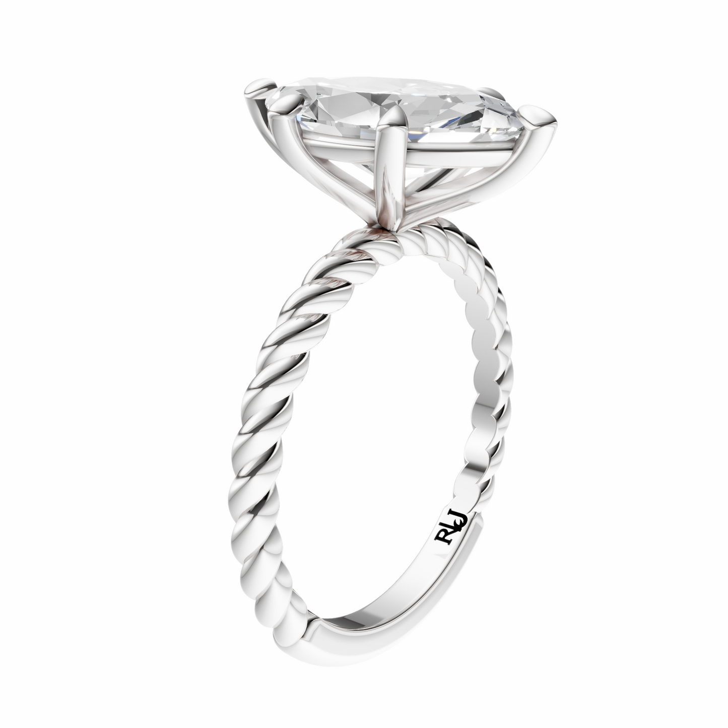 Marquise Twirl Solitaire Setting