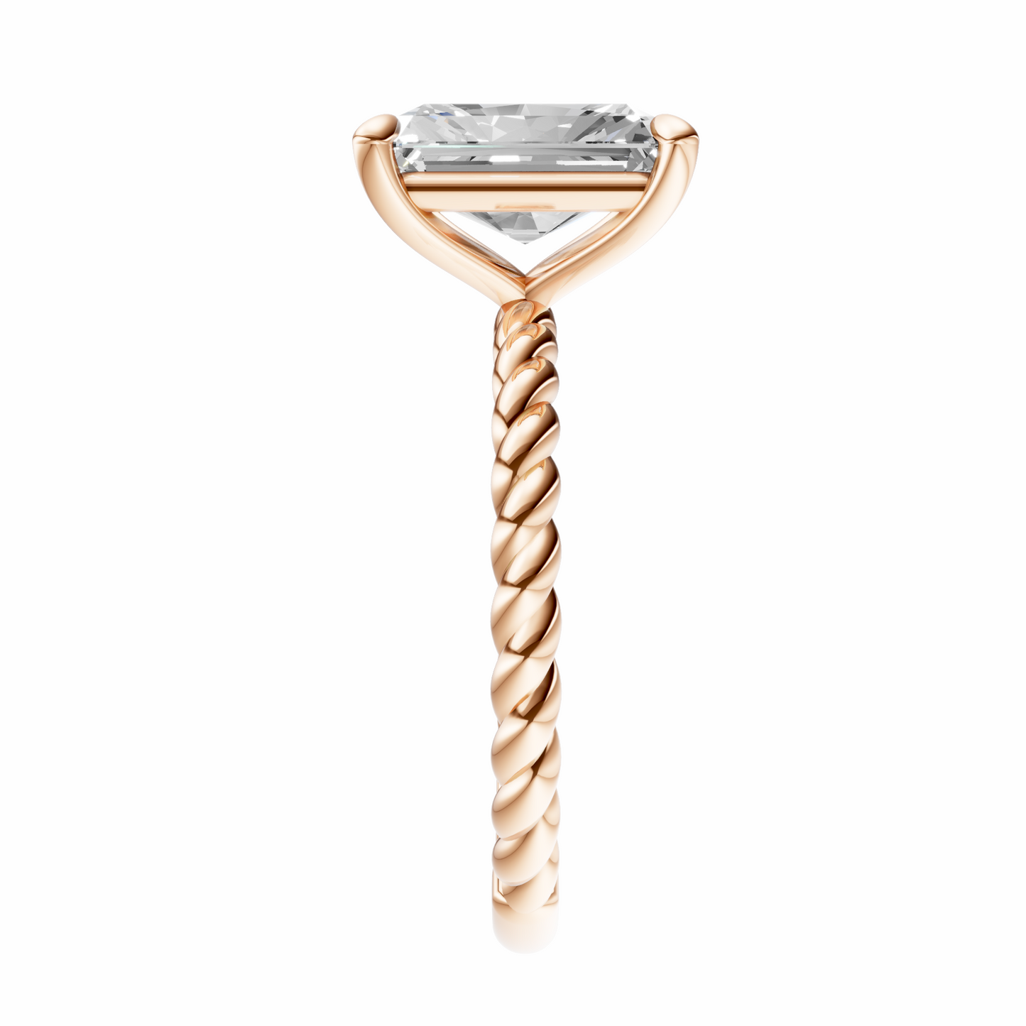 Radiant Twirl Solitaire Setting