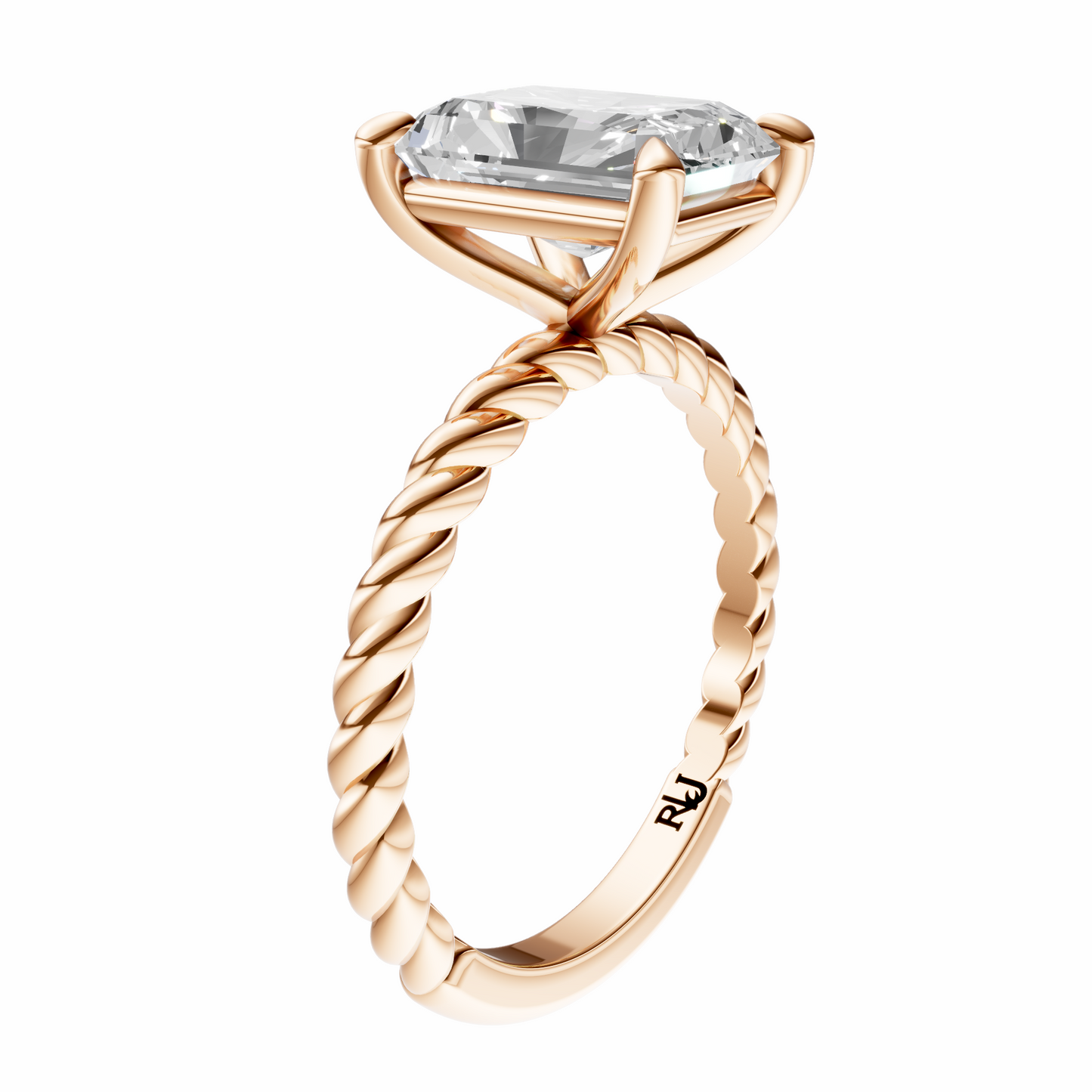 Radiant Twirl Solitaire Setting