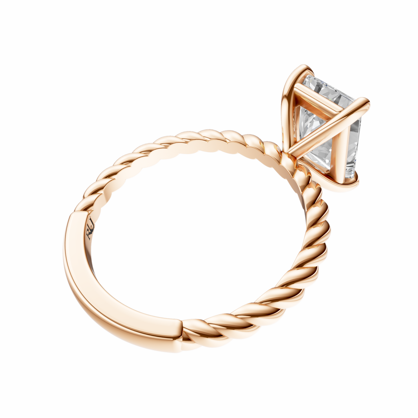 Radiant Twirl Solitaire Setting