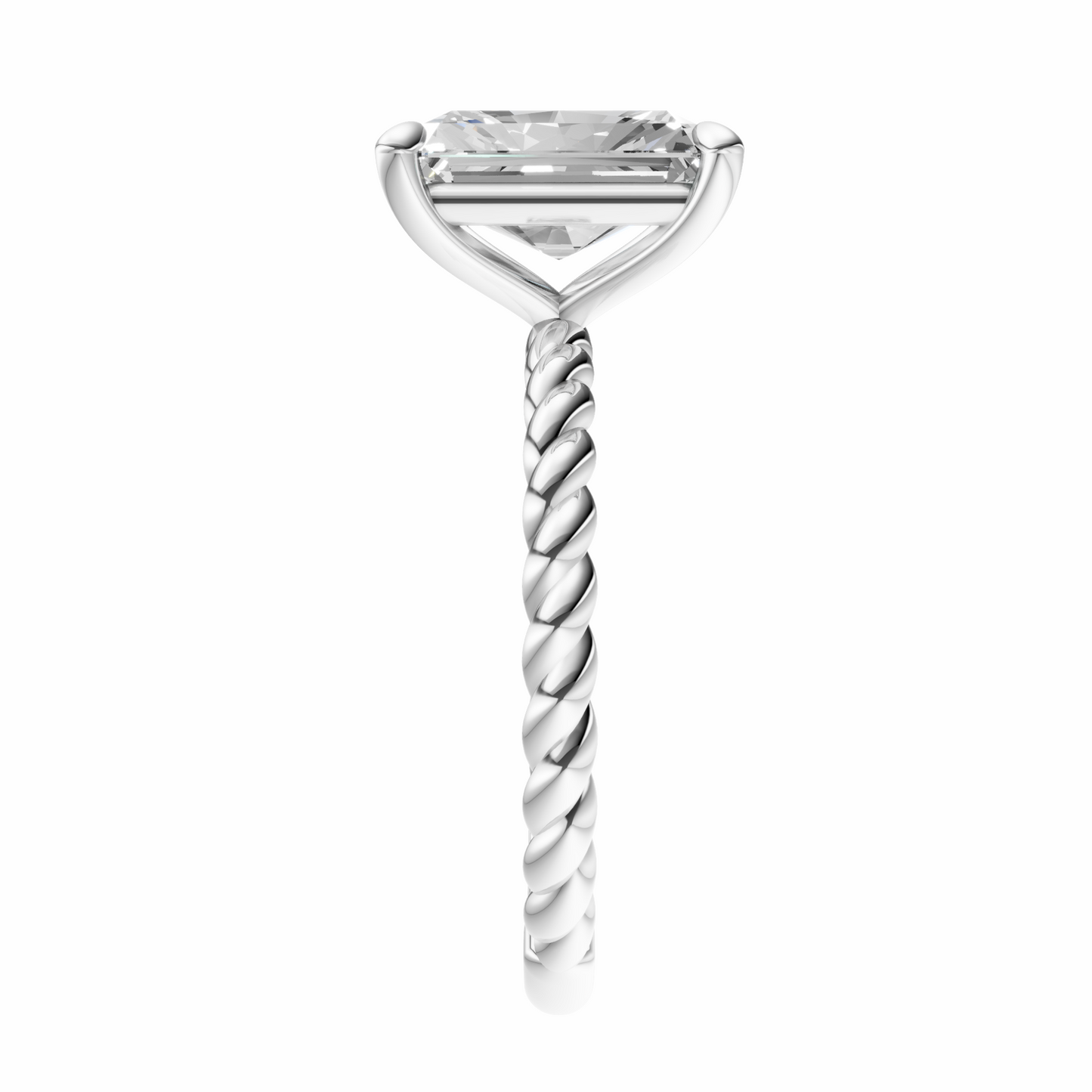 Radiant Twirl Solitaire Setting