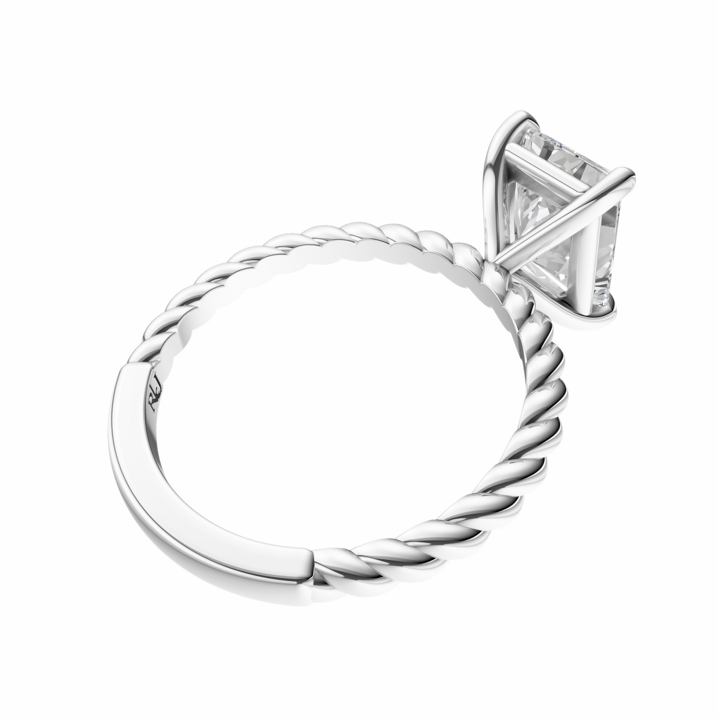 Radiant Twirl Solitaire Setting