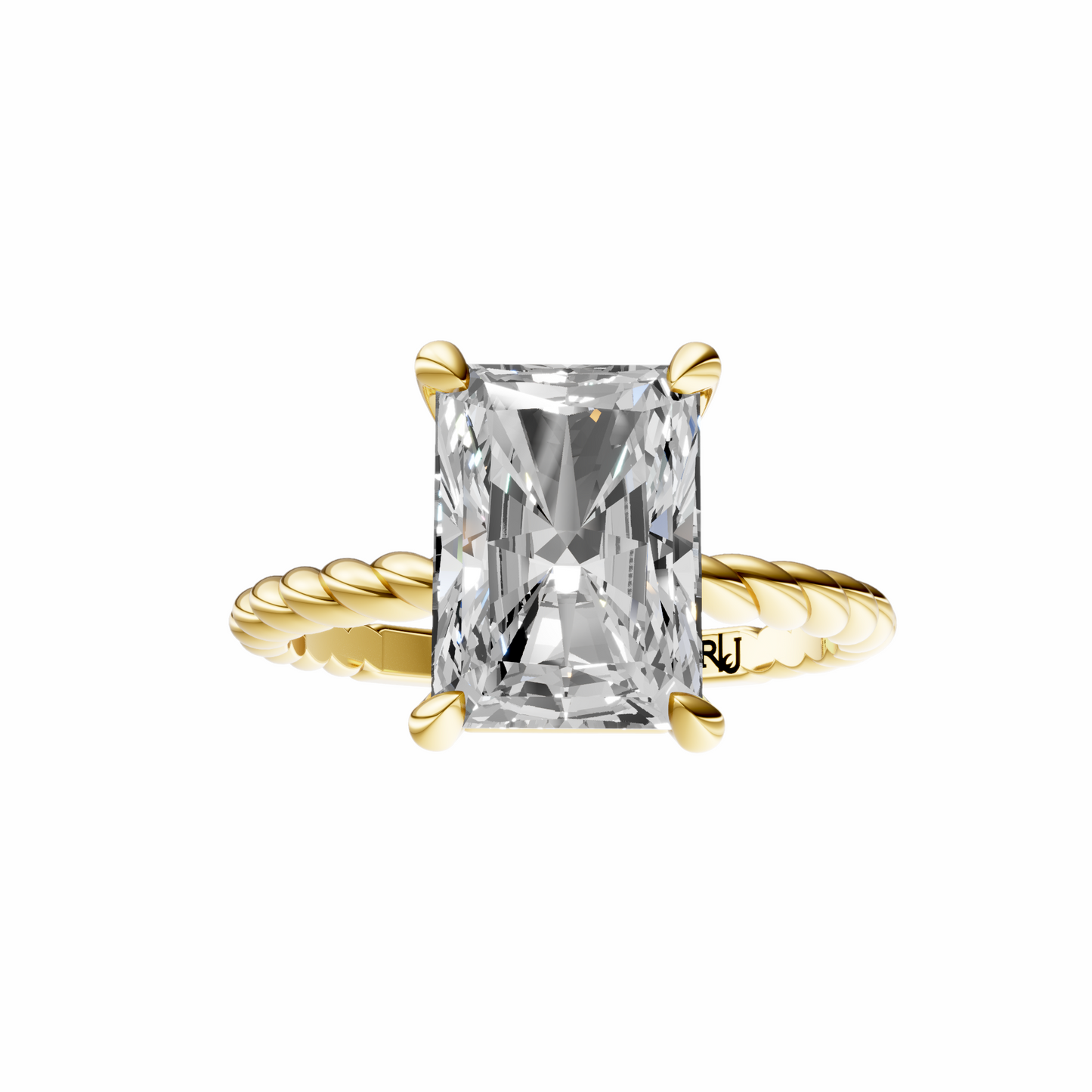 Radiant Twirl Solitaire Setting