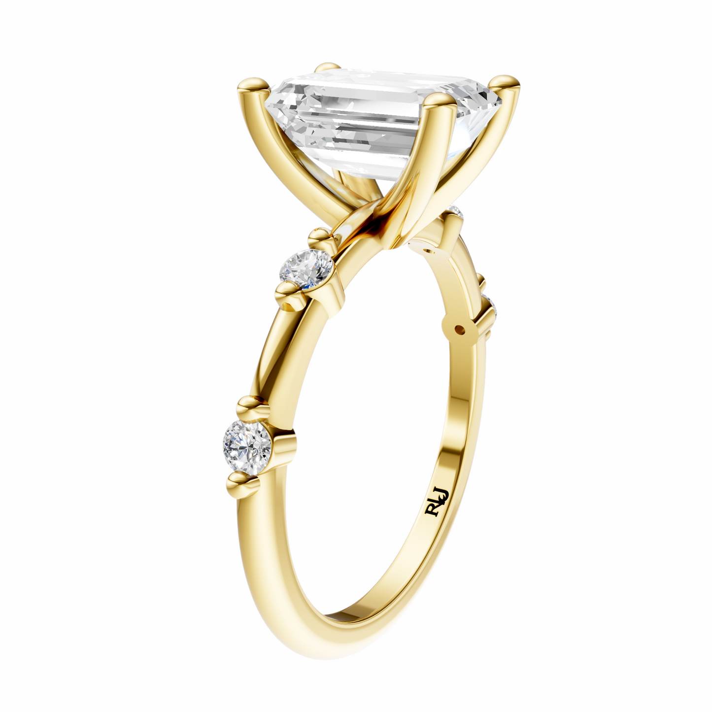 Emerald Sprinkled Accented Setting