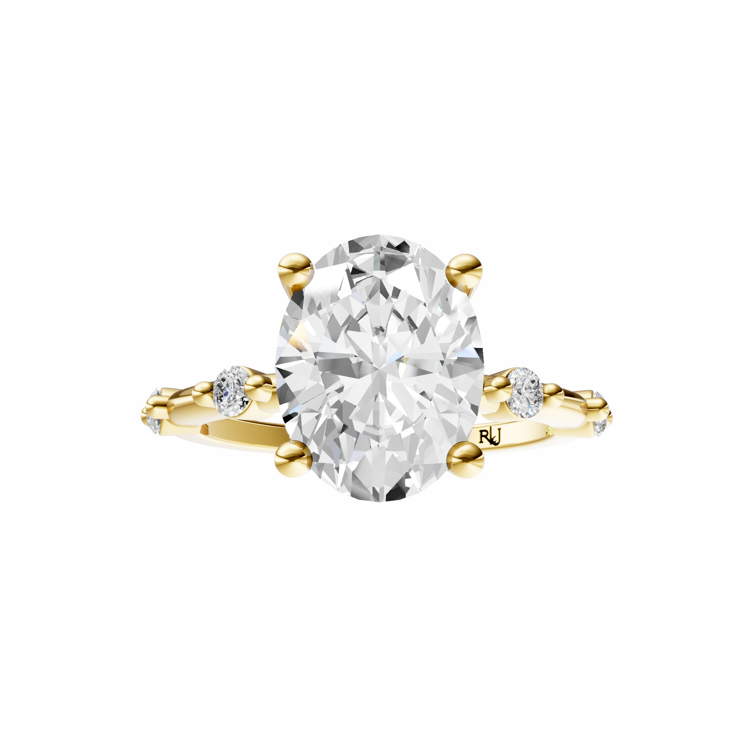 Oval Sprinkled Accented Setting