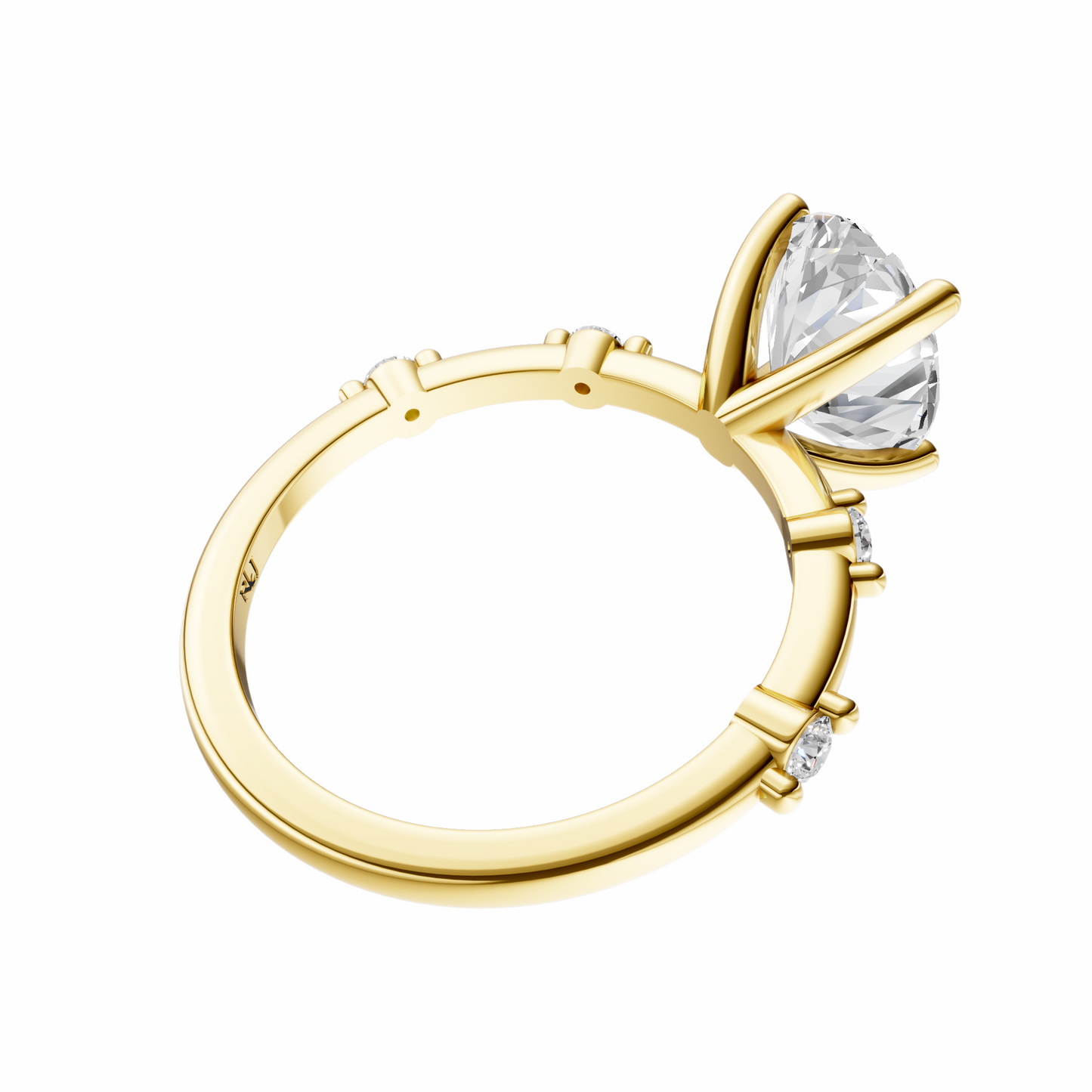 Oval Sprinkled Accented Setting