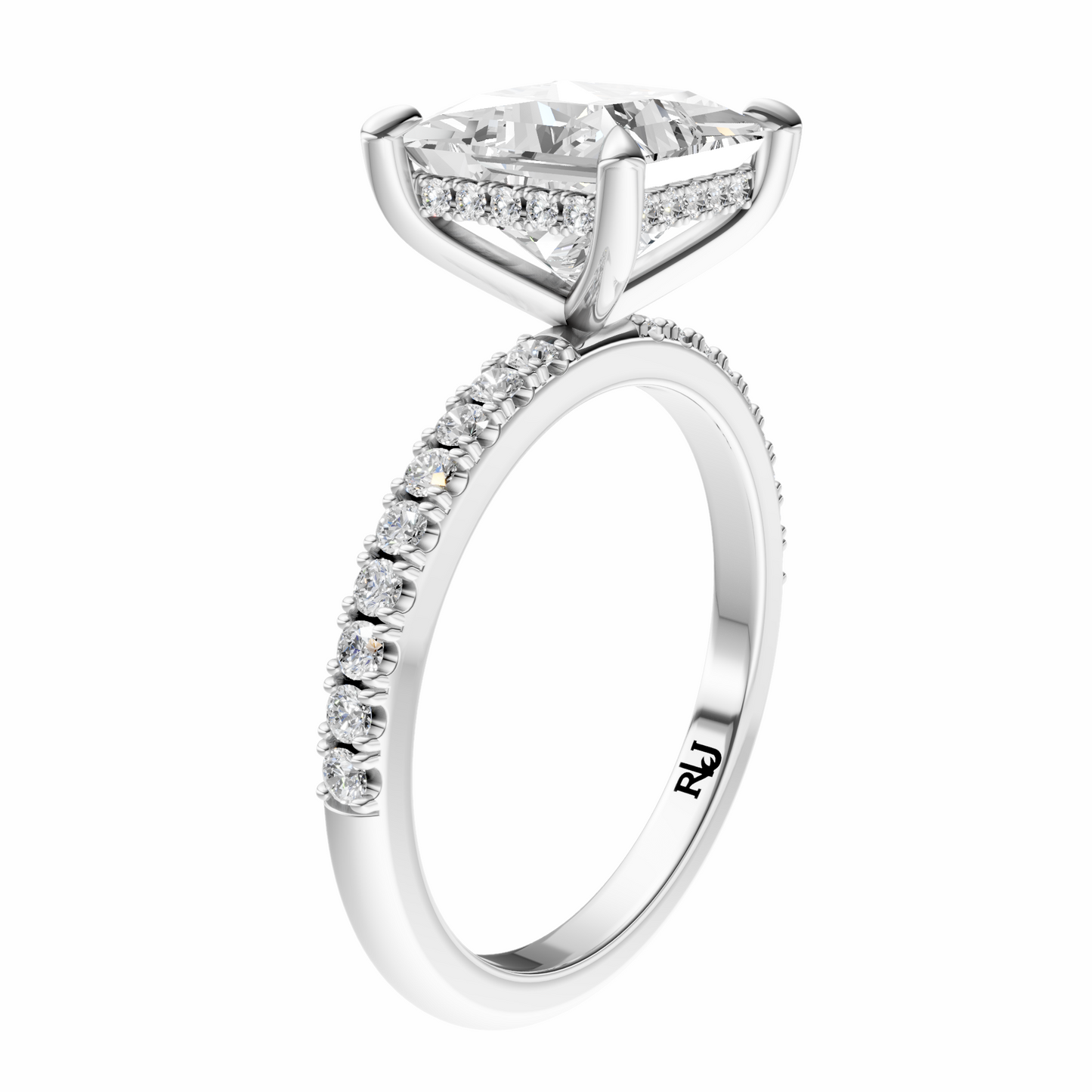 Princess Traditional Elegance Hidden Halo Setting