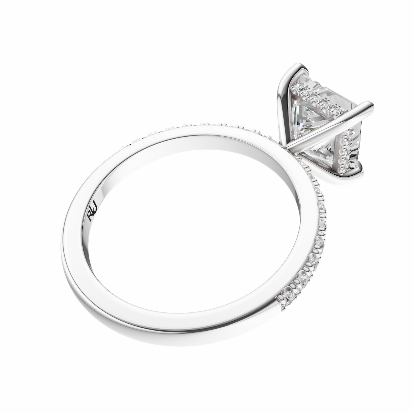 Princess Traditional Elegance Hidden Halo Setting