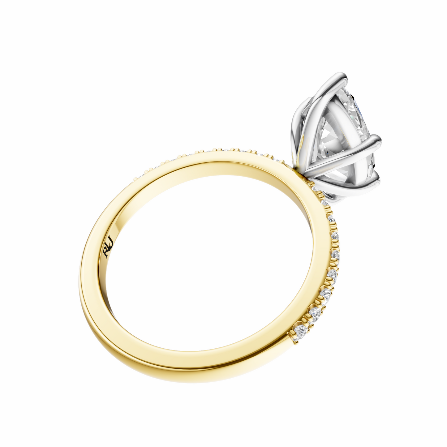 Marquise Mixed Metal Traditional Elegance Setting