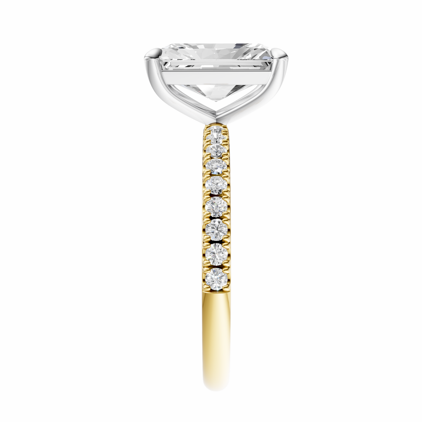Radiant Mixed Metal Traditional Elegance Setting