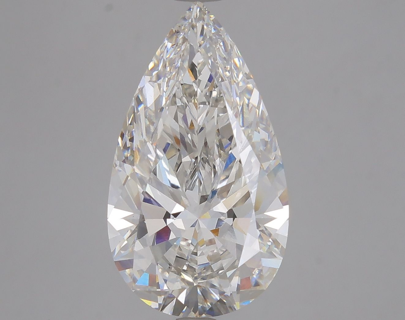 4.96 Carat Pear IGI Labgrown Diamond, With Certificate ID LG614301064