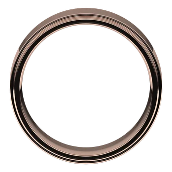 7MM Stepped Edge Flat Men's Wedding Band