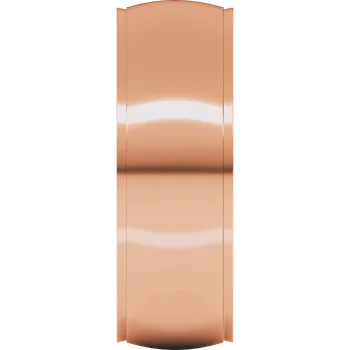 7MM Half Round Stepped Edge Men's Wedding Band