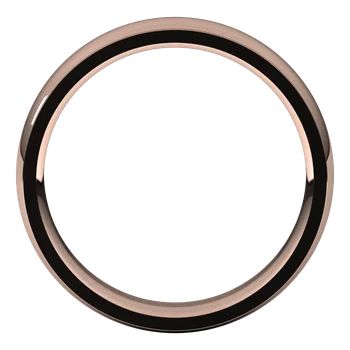 5MM Half Round Stepped Edge Men's Wedding Band