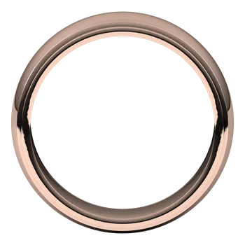 5MM Half Round Stepped Milgrain Edge Men's Wedding Band