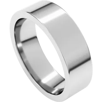 6MM Flat Men's Wedding Band