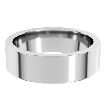 6MM Flat Men's Wedding Band