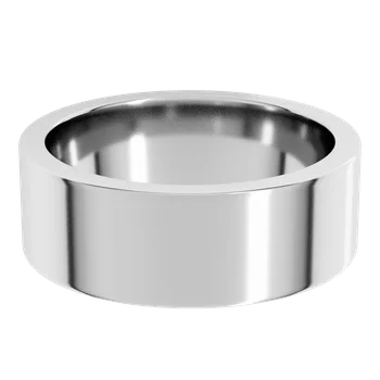 7MM Flat Men's Wedding Band