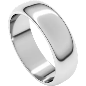6MM Half Round Men's Wedding Band