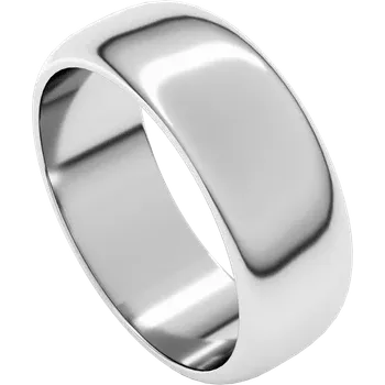 7MM Half Round Men's Wedding Band