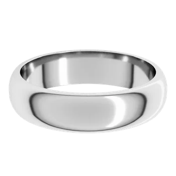 5MM Half Round Men's Wedding Band