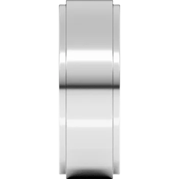 7MM Stepped Edge Flat Men's Wedding Band