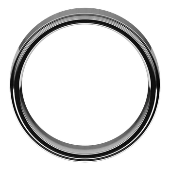7MM Stepped Edge Flat Men's Wedding Band