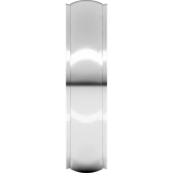 5MM Half Round Stepped Edge Men's Wedding Band