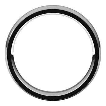 5MM Half Round Stepped Edge Men's Wedding Band