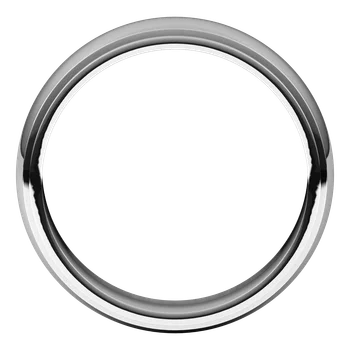6MM Half Round Stepped Milgrain Edge Men's Wedding Band