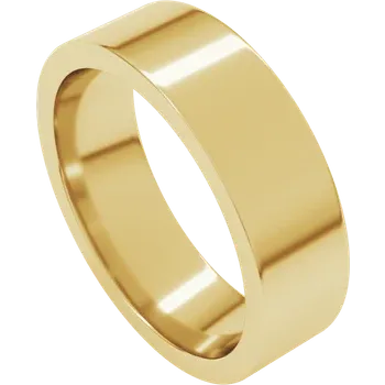 6MM Flat Men's Wedding Band