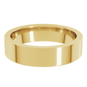 5MM Flat Men's Wedding Band
