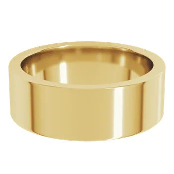 7MM Flat Men's Wedding Band
