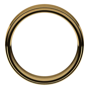 7MM Stepped Edge Flat Men's Wedding Band