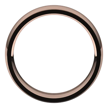 6MM Half Round Stepped Edge Men's Wedding Band