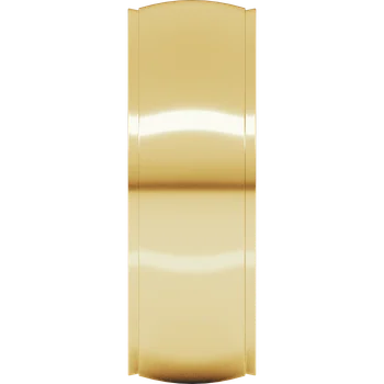7MM Half Round Stepped Edge Men's Wedding Band