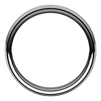 7MM Half Round Stepped Milgrain Edge Men's Wedding Band
