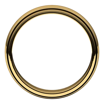 7MM Half Round Stepped Milgrain Edge Men's Wedding Band