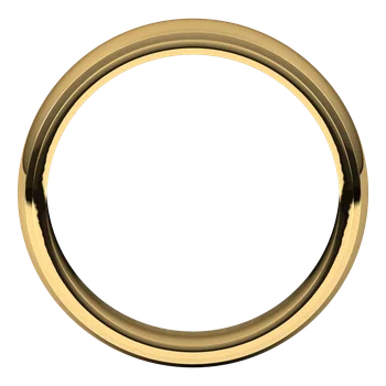 6MM Half Round Stepped Milgrain Edge Men's Wedding Band