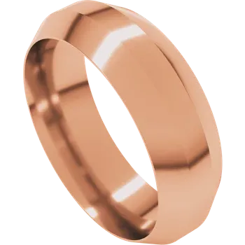 7MM Trapezoid Flat Men's Wedding Band